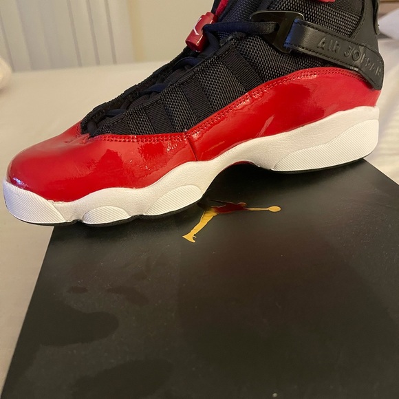 Jordan 6 RINGS(GS) red/black - Picture 5 of 9